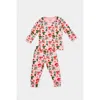 Clover Baby & Kids Long Sleeve Pajama Set In Pink