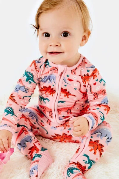 Clover Baby & Kids Soft & Stretchy Zipper Footie In Multi