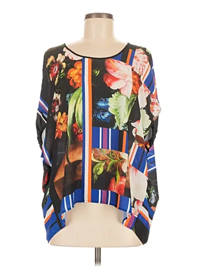 Pre-owned Clover Canyon 3/4 Sleeve Blouse In Black
