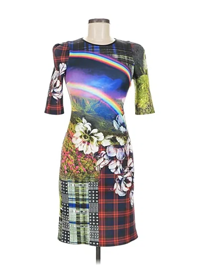 Pre-owned Clover Canyon Cocktail Dress In Green