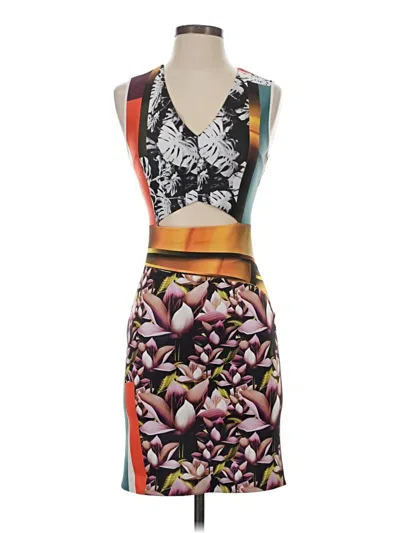 Pre-owned Clover Canyon Cocktail Dress In Orange
