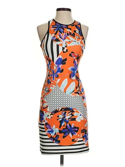 Pre-owned Clover Canyon Cocktail Dress In Orange