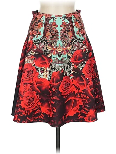 Pre-owned Clover Canyon Formal Skirt In Red