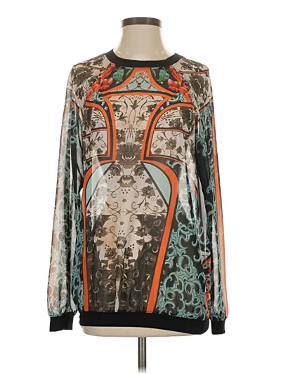 Pre-owned Clover Canyon Long Sleeve Blouse In Teal