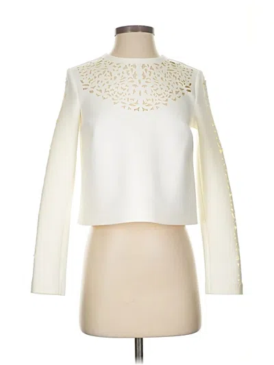 Pre-owned Clover Canyon Long Sleeve Blouse In White