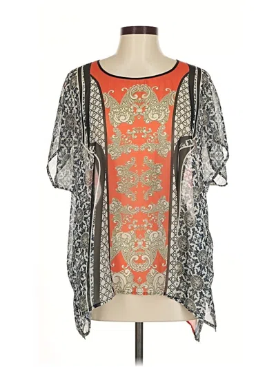 Pre-owned Clover Canyon Short Sleeve Blouse In Orange