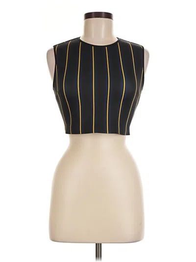 Pre-owned Clover Canyon Sleeveless Top Gold Boatneck Tops