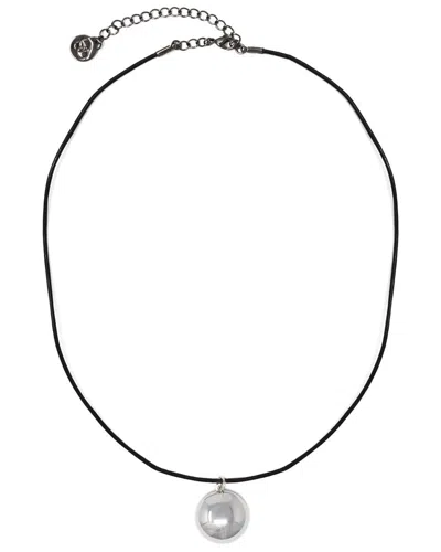 Cloverpost Dome June 14k Plated Necklace In Silver