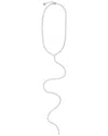 Cloverpost Jana 14k Plated Cz Lariat Necklace