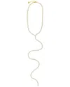 Cloverpost Jana 14k Plated Cz Tennis Lariat Necklace