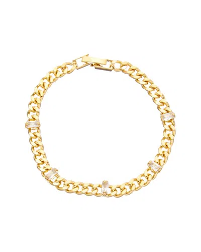 Cloverpost Lighton 14k Plated Cz Bracelet In Gold