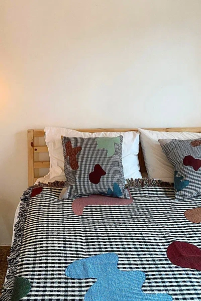 Clr Shop Abstract Gingham Woven Throw Pillow At Urban Outfitters In Multi