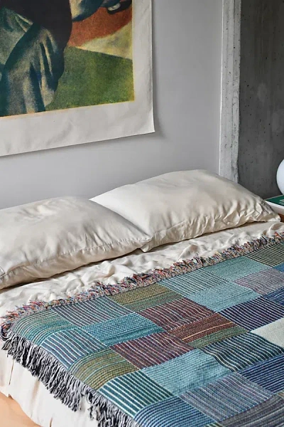 Clr Shop Boxer Woven Throw Blanket In /colored At Urban Outfitters