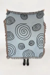 Clr Shop Ctrl Shop Twirls & Swirls Woven Throw Blanket In Cocoa Sky At Urban Outfitters