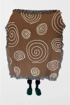 Clr Shop Ctrl Shop Twirls & Swirls Woven Throw Blanket In Santa Fe At Urban Outfitters In Brown