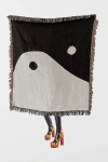 Clr Shop Ctrl Shop Yin Yang Woven Throw Blanket In Oyster At Urban Outfitters