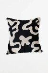 Clr Shop Dancing Shapes Woven Throw Pillow In Oyster At Urban Outfitters In Black