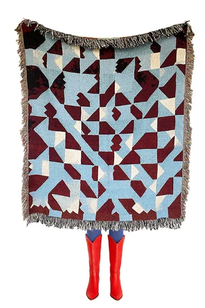 Clr Shop Kaleidoscope Woven Throw Blanket In /colored At Urban Outfitters