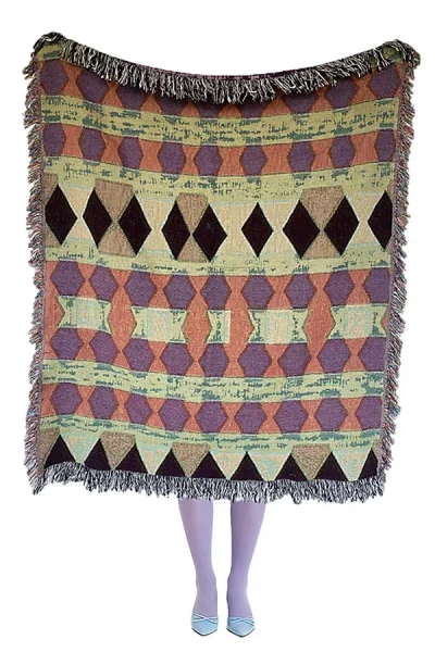 Clr Shop Pebbles Woven Throw Blanket In /colored At Urban Outfitters