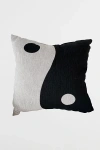 Clr Shop Yin Yang Woven Throw Pillow In Oyster At Urban Outfitters