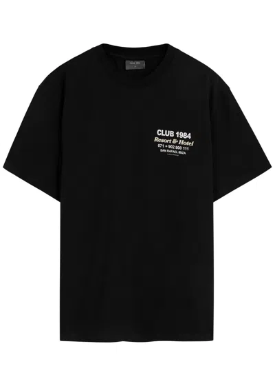 Club 1984 Elvissa Palm Printed Cotton T-shirt