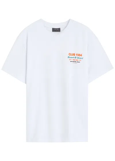 Club 1984 Elvissa Palm Printed Cotton T-shirt