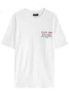 Club 1984 Live Fast Printed Cotton T-shirt In White