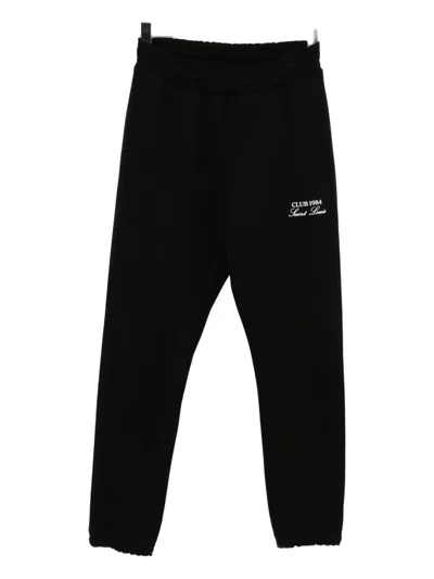 Club 1984 Logo Track Pants In Black