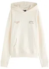 Club 1984 Melrose Hooded Cotton Sweatshirt In Off White