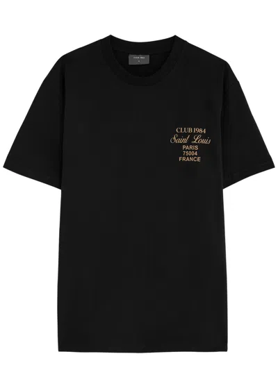 Club 1984 Patron 84 Printed Cotton T-shirt In Black