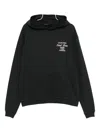 Club 1984 Rue Amore Script Hoodie In Black