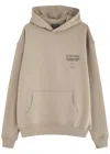 Club 1984 Soho Hooded Cotton Sweatshirt In Brown