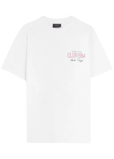 Club 1984 X Harvey Nichols Printed Cotton T-shirt In White