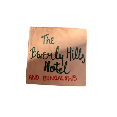 Club Carlotta Tableware Pink The Beverly Hills Hotel Ceramic Coaster