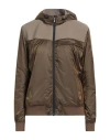 Club Des Sports Woman Jacket Khaki Size Xxl Polyamide, Elastic Fibres