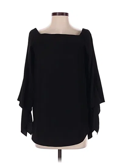 Pre-owned Club Monaco 3/4 Sleeve Blouse In Black
