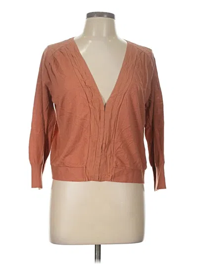 Pre-owned Club Monaco 3/4 Sleeve Blouse In Brown