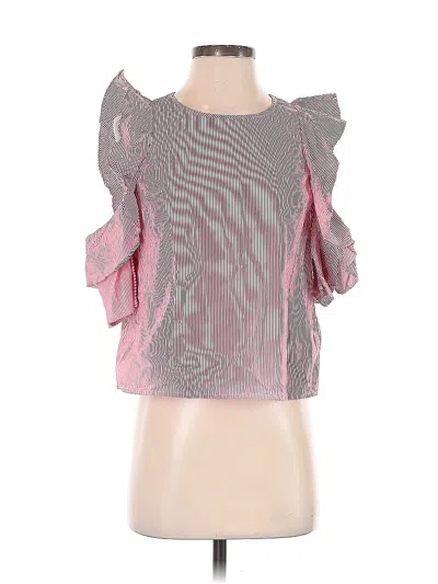 Pre-owned Club Monaco 3/4 Sleeve Blouse In Pink