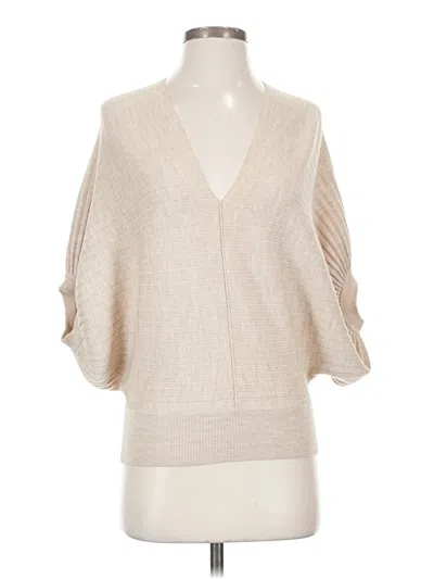 Pre-owned Club Monaco 3/4 Sleeve Blouse In Tan