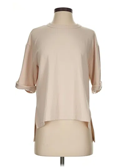 Pre-owned Club Monaco 3/4 Sleeve Blouse In Tan