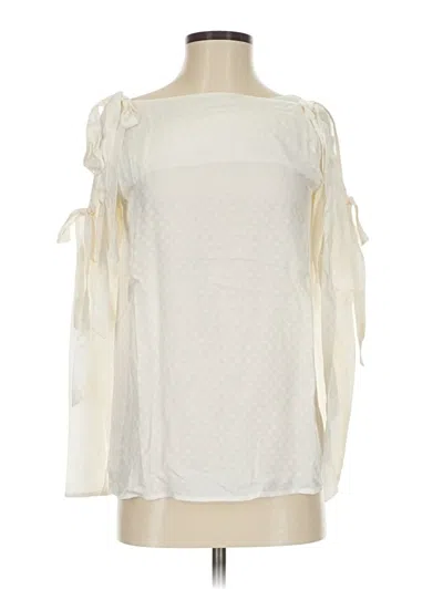 Pre-owned Club Monaco 3/4 Sleeve Blouse In White