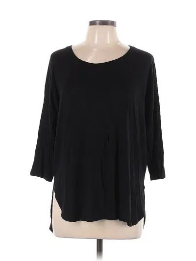 Pre-owned Club Monaco 3/4 Sleeve T-shirt In Black