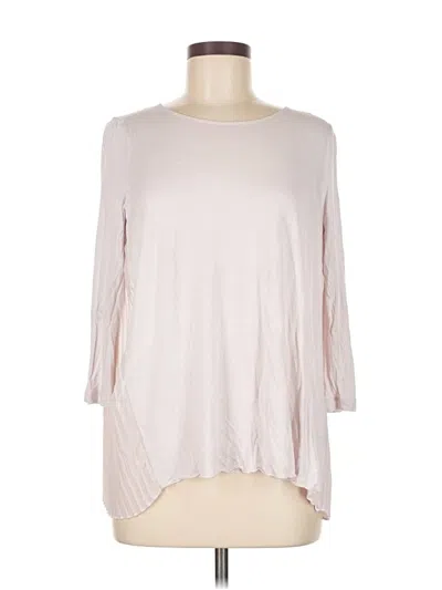 Pre-owned Club Monaco 3/4 Sleeve T-shirt In Pink