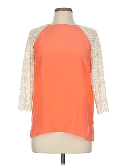 Pre-owned Club Monaco 3/4 Sleeve Top Orange Tops