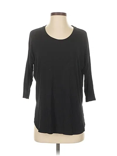 Pre-owned Club Monaco 3/4 Sleeve T-shirt In Black