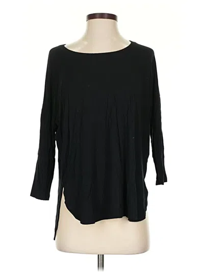 Pre-owned Club Monaco 3/4 Sleeve T-shirt In Black