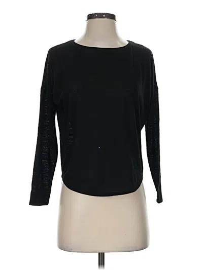 Pre-owned Club Monaco 3/4 Sleeve T-shirt In Black