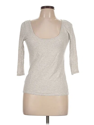 Pre-owned Club Monaco 3/4 Sleeve T-shirt In Gray