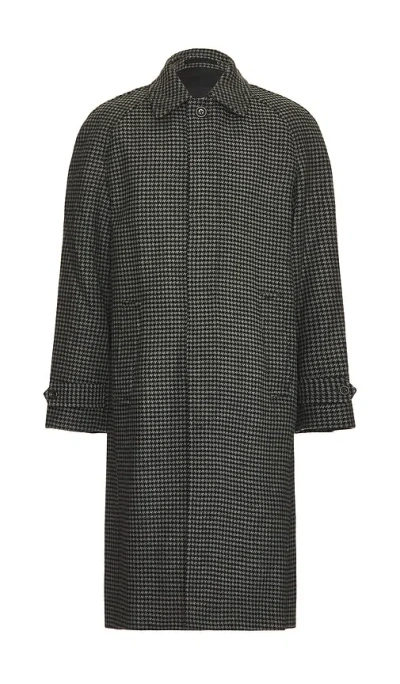 Club Monaco Balmacaan Coat In Grey & Black