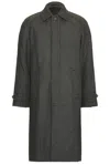 Club Monaco Balmacaan Coat In Grey & Black
